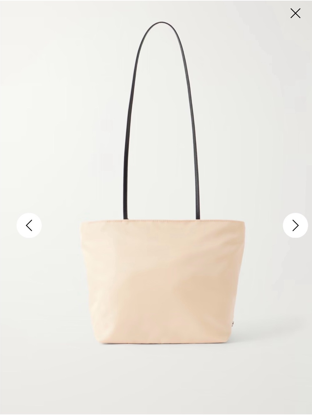 VALESQUE
Spaghetti leather-trimmed nylon shoulder bag